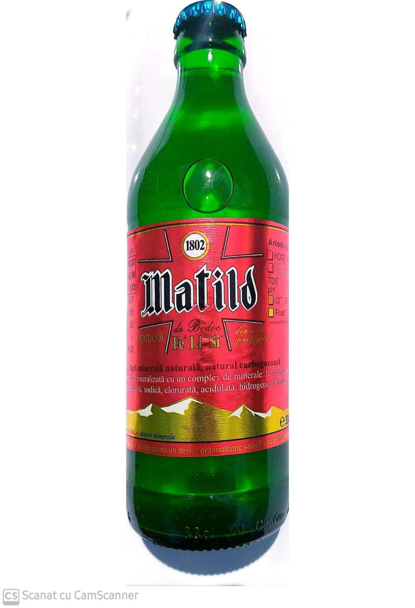 APĂ MINERALĂ NATURALĂ CARBOGAZOASĂ MATHILD BODOC