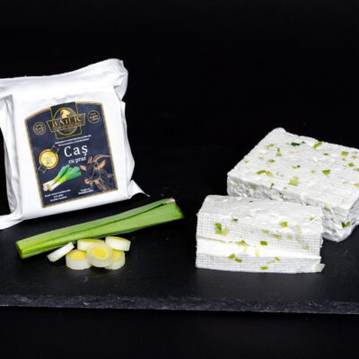 Caș proaspăt de capră cu praz- Baier Lactate -Sighișoara