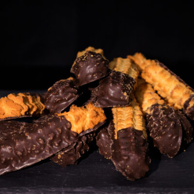 Biscuiți sprițați cu ciocolată-,,De la Bunica”