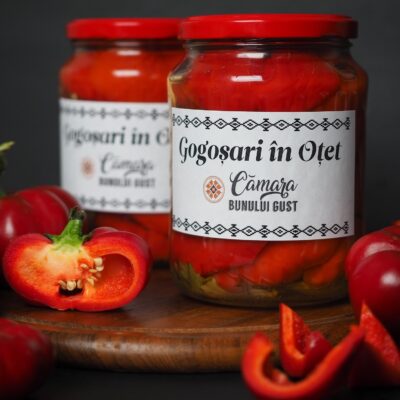 Gogoșari tăiați în oțet cu zahăr- Sibiu