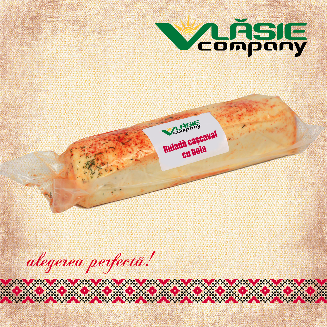 Ruladă caşcaval cu boia -Botoșani