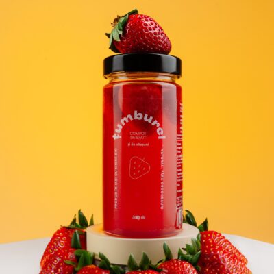 Compot de căpșuni și mentă țumburel 300ml